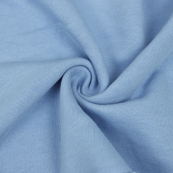 Ткань Футер 3-х нитка, Петля, цвет Светло-Голубой (на отрез)  в Подольске