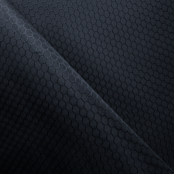 Ткань Оксфорд 300D PU Рип-Стоп СОТЫ, цвет Черный (на отрез)  в Подольске