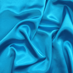 *Ткань Атлас-сатин, цвет Голубой (на отрез)  в Подольске
