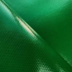 Ткань ПВХ 600 гр/м2 плотная, Зелёный (Ширина 150см), на отрез  в Подольске