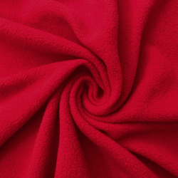 Флис Односторонний 130 гр/м2, цвет Красный (на отрез)  в Подольске
