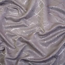 Ткань Блэкаут для штор светозатемняющая 75% &quot;Ледовое тиснение цвет Серый&quot; (на отрез)  в Подольске
