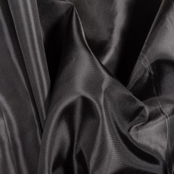 Ткань подкладочная Таффета 190Т, цвет Черный (на отрез)  в Подольске