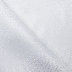 Ткань Оксфорд 300D PU Рип-Стоп СОТЫ, цвет Белый (на отрез)  в Подольске