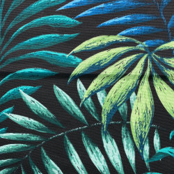 Интерьерная ткань Дак (DUCK), принт &quot;Тропические листья&quot; (на отрез)  в Подольске