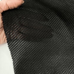 Сетка 3D трехслойная Air mesh 165 гр/м2, цвет Черный (на отрез)  в Подольске