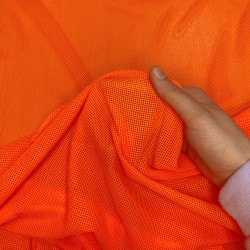 Трикотажная Сетка 75 г/м2, цвет Оранжевый (на отрез)  в Подольске