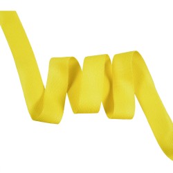 Окантовочная лента-бейка, цвет Жёлтый 22мм (на отрез)  в Подольске